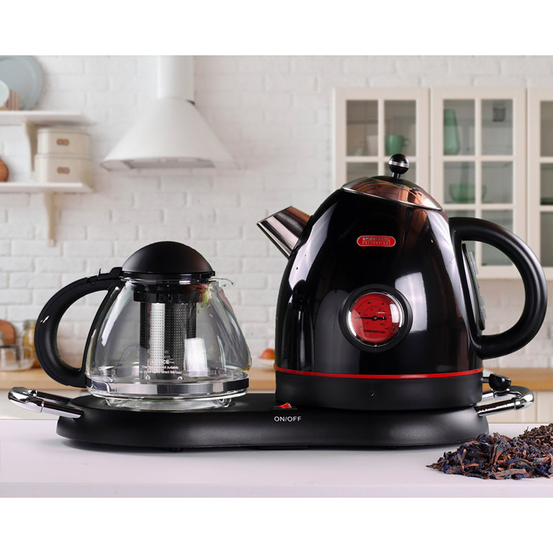 Elegant 1.8 qt. Cordless Stainless Steel Electric Tea Kettle & Reviews